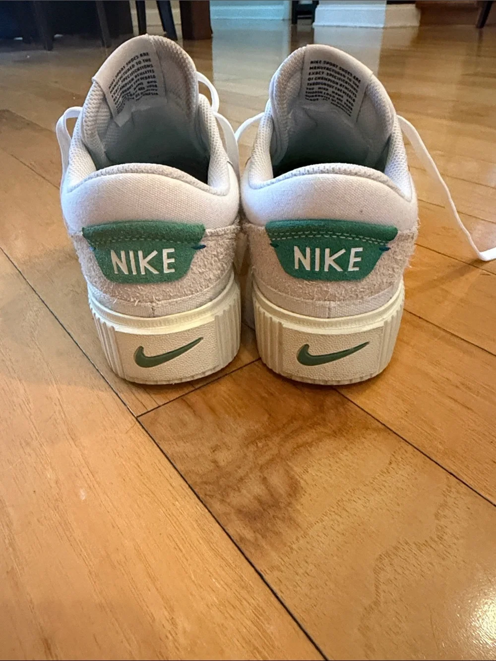 Nike Wmns Court Legacy Lift 'White Stadium Green' Size 8